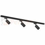 Zestaw Szynoprzewód 3xPipe GU10 + Prowadnica 1,5m - Czarny ML8719