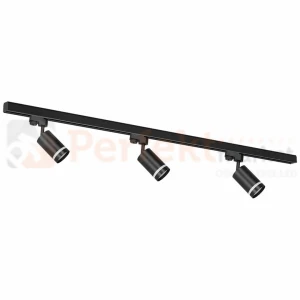 Milagro zestaw szynoprzewód 150cm + 3x reflektory Pipe Ring GU10 cm czarny ML8721