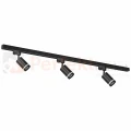 Zestaw Szynoprzewód 3xPipe Ring GU10 + Prowadnica 1,5m - Czarny ML8721