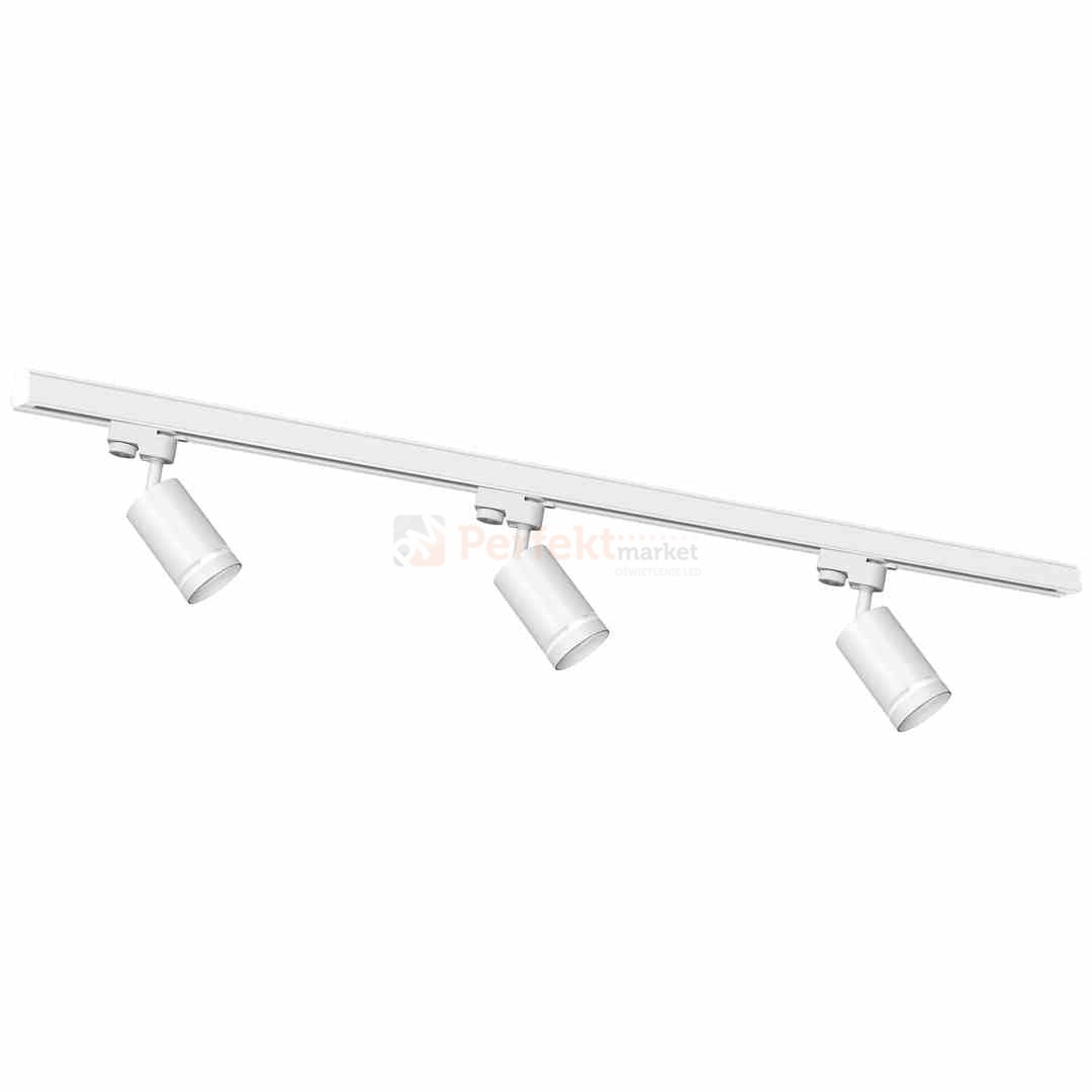 Zestaw Szynoprzewód 3xPipe Ring GU10 + Prowadnica 1,5m - Biały ML8722