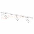 Zestaw Szynoprzewód 3xPipe Ring GU10 + Prowadnica 1,5m - Biały ML8722