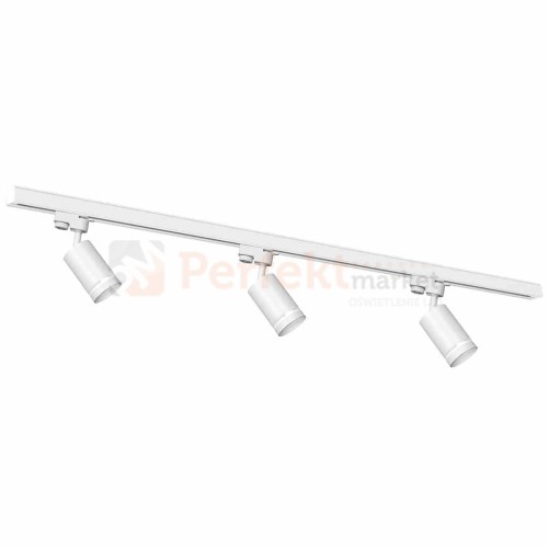 Zestaw Szynoprzewód 3xPipe Ring GU10 + Prowadnica 1,5m - Biały ML8722