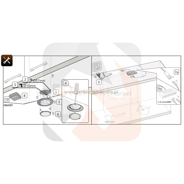 Oprawa meblowa LED okrągła olo-1 12V 2W stal
perfektmarket oswietlenie wymiary montaż