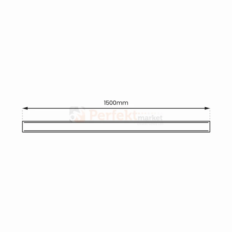 PRZESŁONA PROSTA CZARNA MAGNETIC TRACK 150cm ML8709