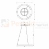 Lampa wisząca GALAXIA GOLD 26W LED ML8421