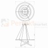 Lampa wisząca GALAXIA BLACK 85W LED ML8424