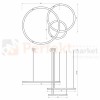 Lampa wisząca GALAXIA BLACK 85W LED ML8789