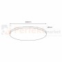 Plafon Layla Gold 33W ściemnialny + pilot ML8130
