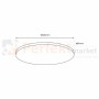 Plafon Layla Gold 50W ściemnialny + pilot ML8131