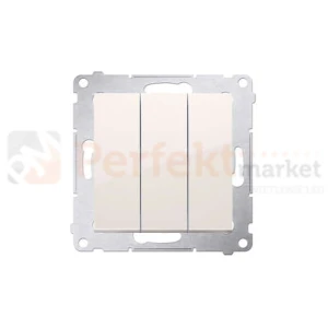 Łącznik potrójny Simon 54 DW31.01/41 kremowy