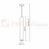 Lampa wisząca HUDSON BLACK 1xGU10 MLP8791