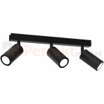 Lampa sufitowa HUDSON BLACK 3xGU10 MLP8796