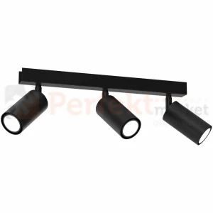 Lampa sufitowa spot regulowany HUDSON BLACK 3xGU10 MLP8796