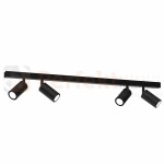 Lampa sufitowa HUDSON BLACK 4xGU10 MLP8797