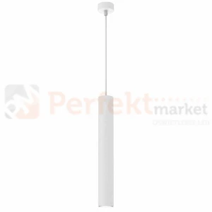 Lampa wisząca tuba biała HUDSON WHITE 1xGU10 MLP8798