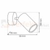 Kinkiet HUDSON WHITE 1xGU10 MLP8801