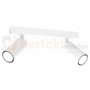 Lampa sufitowa spot regulowany biały HUDSON WHITE 2xGU10 MLP8802