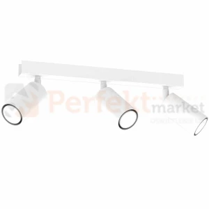Lampa sufitowa spot regulowany biały HUDSON WHITE 3xGU10 MLP8803