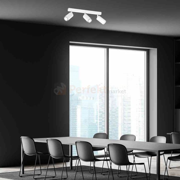 Lampa sufitowa HUDSON WHITE 3xGU10 MLP8803