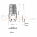 Latarnia Solarna Via 100W 1200lm 6000K EKO9094