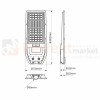 Latarnia Solarna Via 150W 1800lm 6000K EKO9095