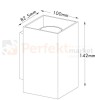 Lampa ścienna led oświetlenie_led kinkiet lampa_scienna biała biały wymiary rozmiar okrągła okrągły sandy square wl white wall 92697 Zuma Line perfektmarket.jpg