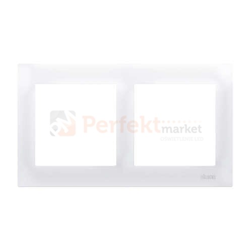 DR2/11 Simon 54 Premium ramka podwójna 2_krotna biała biały perfektmarket