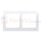 DR2/11 Simon 54 Premium ramka podwójna 2_krotna biała biały perfektmarket