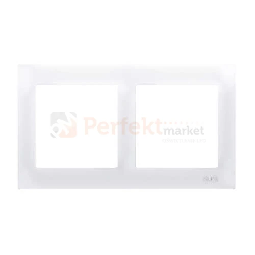 DR2/11 Simon 54 Premium ramka podwójna 2_krotna biała biały perfektmarket