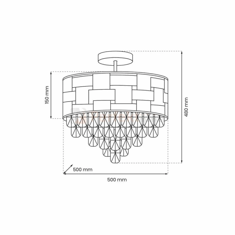 Plafon LUXURIA 9xE14 ML8894