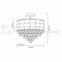 Plafon LUXURIA 9xE14 ML8894