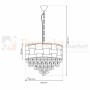 Żyrandol LUXURIA 9xE14 ML8895