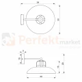 Kinkiet FELIX BLACK/GOLD 1xE27 MLP8904