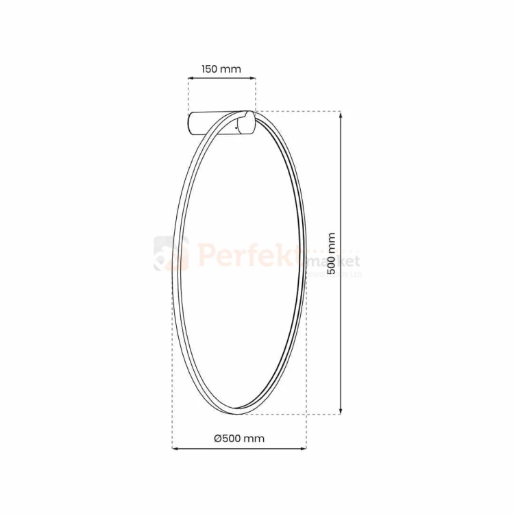 Kinkiet Saturno Black 25W LED ML8850