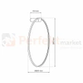 Kinkiet Saturno Gold 46W LED ML8853