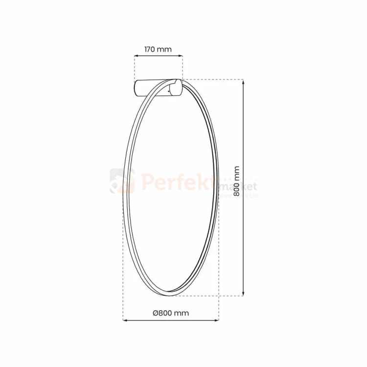 Kinkiet Saturno Gold 46W LED ML8853