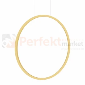 Lampa wisząca świecący ring LED złoty Saturno Gold 28W LED ML8855