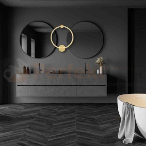 Lampa ścienna sufitowa ring LED Saturno złota 25W LED ML8859