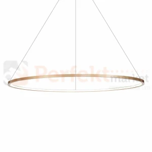 Lampa wisząca świecący ring LED złoty Saturno gold 57W LED ML8863
