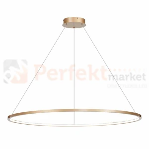 Lampa wisząca świecący ring LED złoty Saturno 65W LED ML8865