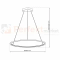 Lampa wisząca Saturno Gold 65W LED ML8865