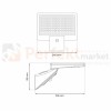 Naświetlacz Solarny Milo 8W 1000lm 4000K EKO9154
