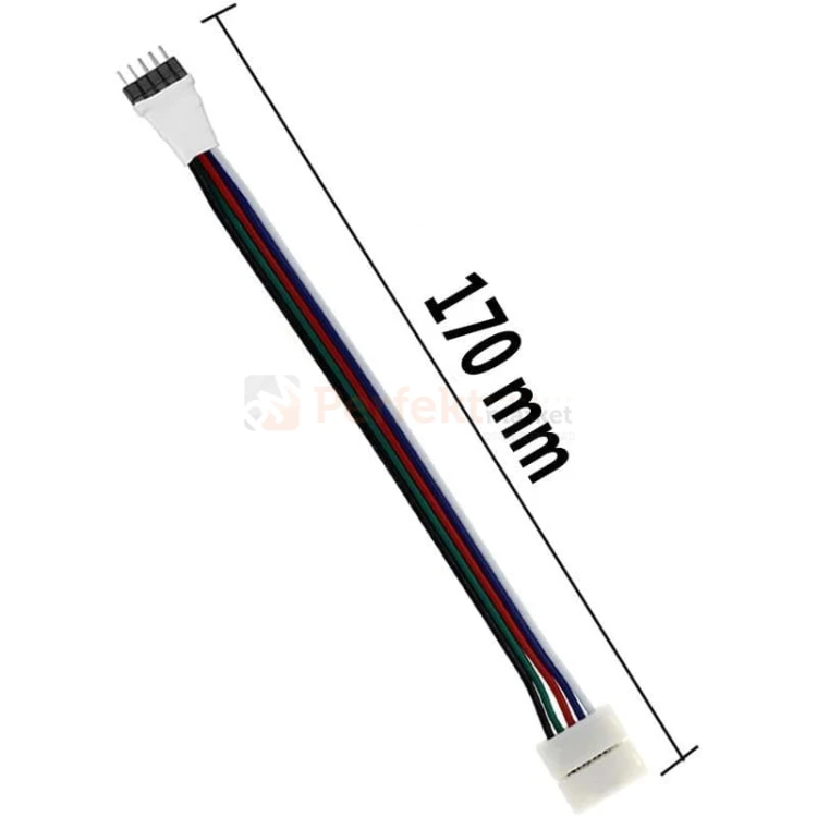 złączka rgbw jednostronna z wtykiem do kontrolera rgbw ID-0050 perfektmarket.jpg
