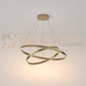 Lampa wisząca RIM GOLD złote ringi LED koła Maytoni
