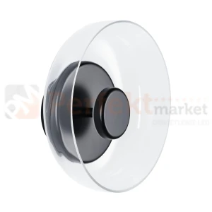 Lampa ścienna czarna szkło DISCO LED 23cm