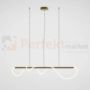 Lampa wisząca TAU Maytoni złota wąż LED 3000K MOD166PL-L30G3K