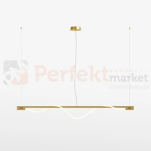 Lampa wisząca TAU Maytoni złota wąż LED 3000K MOD166PL-L20G3K