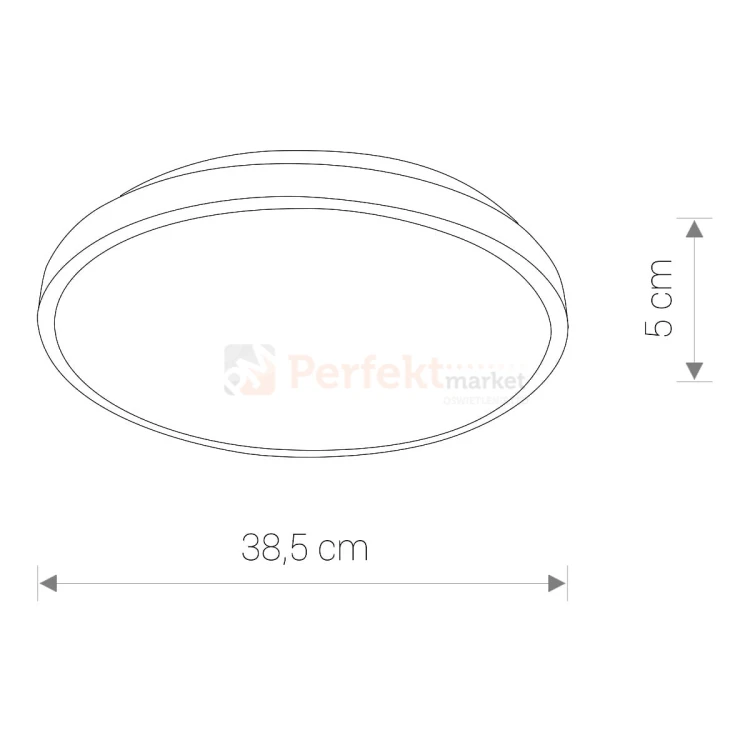 Agnes plafon nowodworski 38,5cm czarny Perfekt Market.jpg