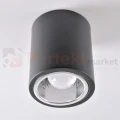 Oprawa natynkowa downlight Jupiter / CERES 10C E27 okrągła czarna - nowoczesna lampa spot