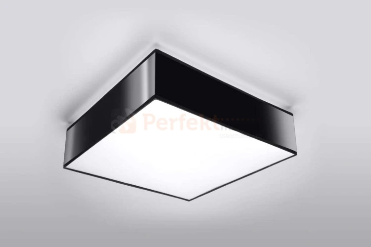 minimalistyczna kwadratowa lampa sufitowa